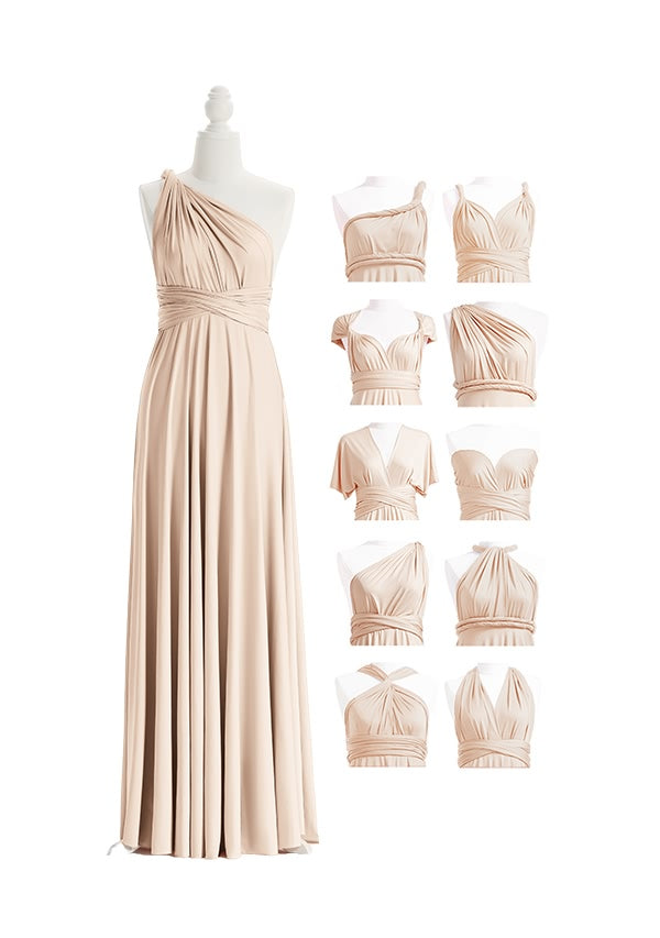 72Styles Champagne Long Multiway Infinity Dress