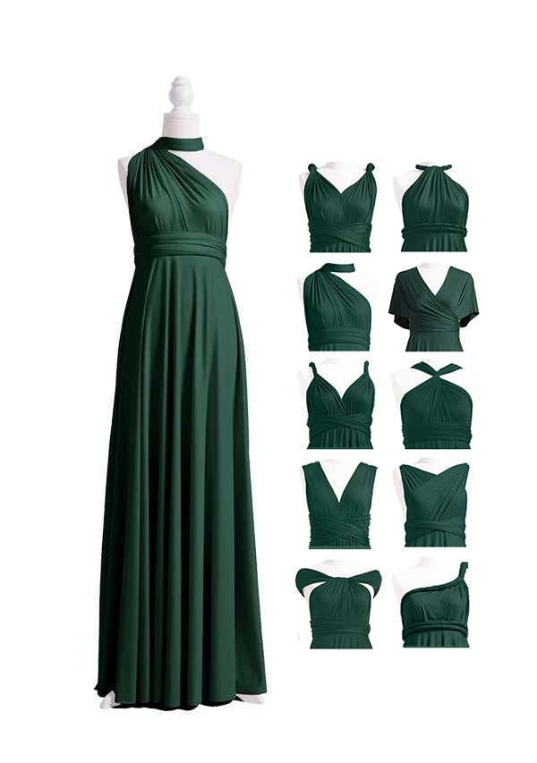 Dark Green Maxi Multiway Infinity Dress
