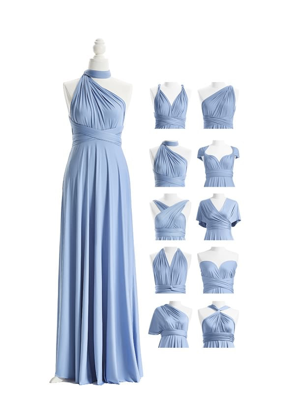 72 Styles Dusty Blue Multiway Convertible Infinity Dress