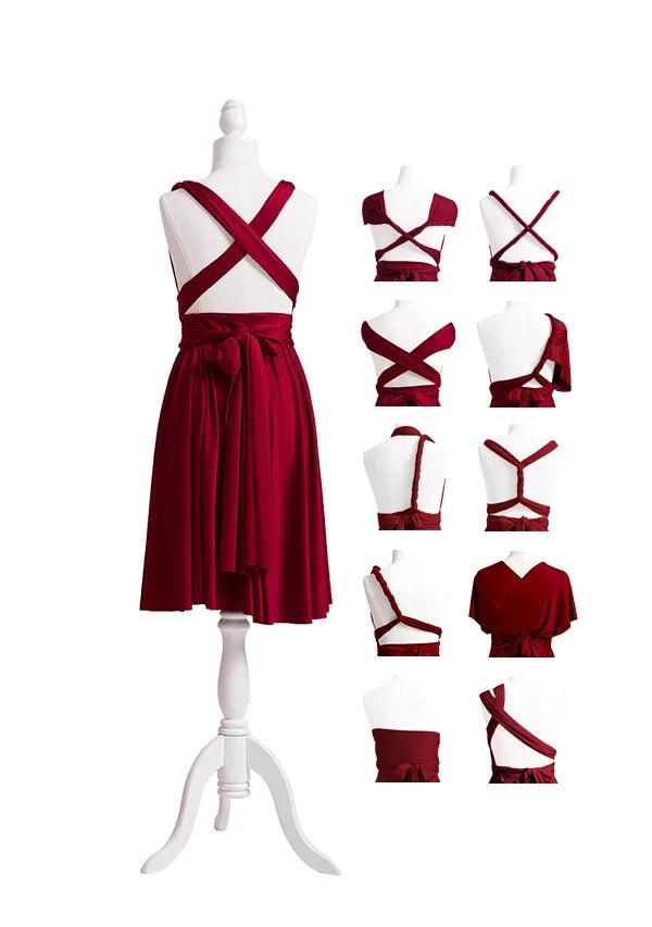 72Styles Burgundy Wine Multiway Convertible Infinity Dress