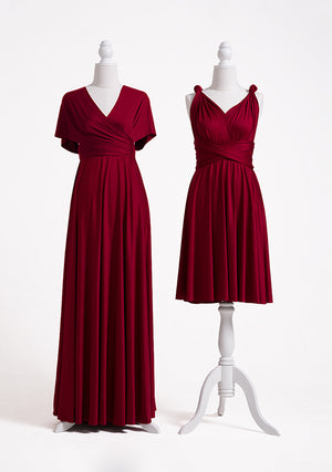 burgundy infinity bridesmaid dresses Burgundy Infinity Dress Bridesmaid Multiway Convertible Dress Made in USA