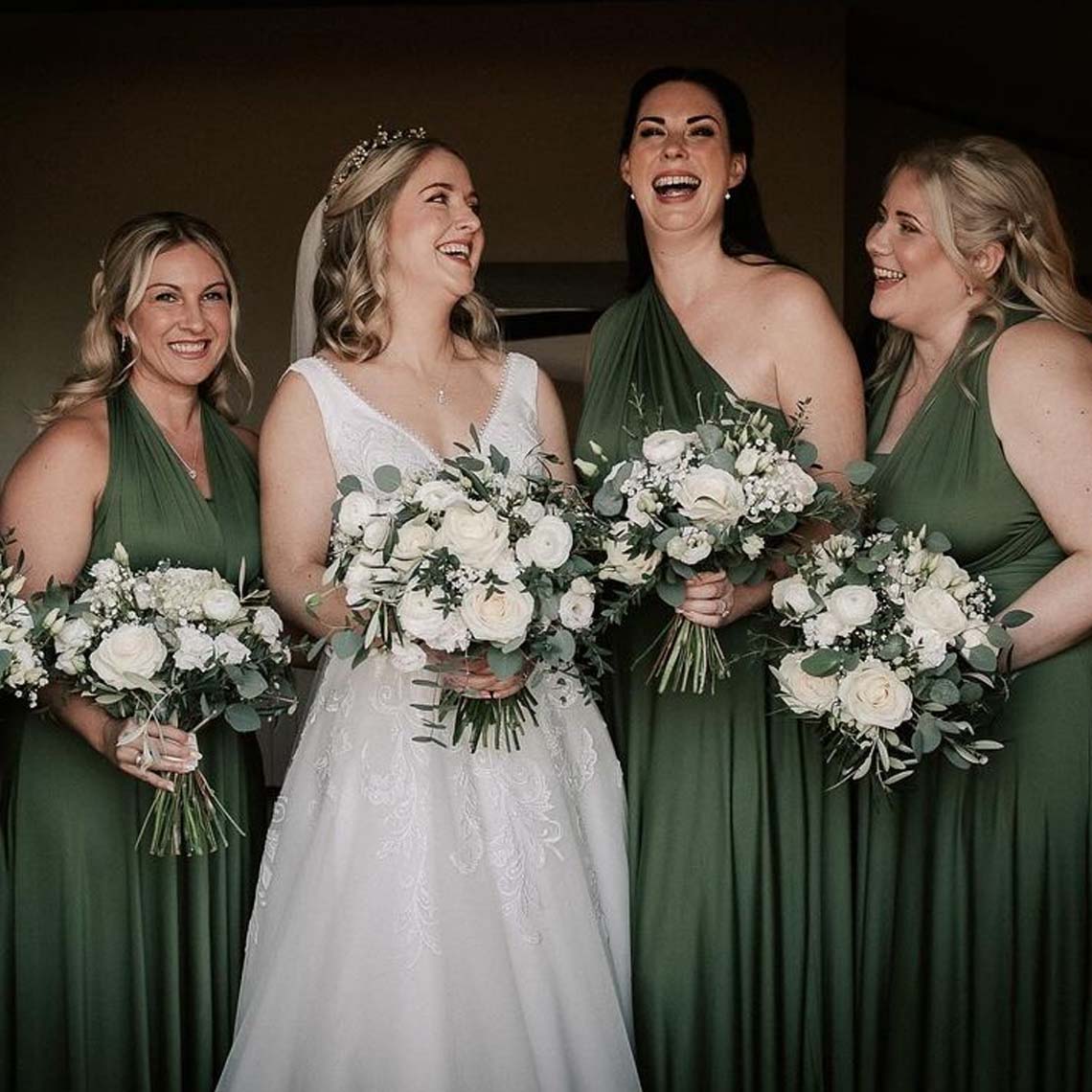 72Styles Infinity Dress Olive Green for Bridesmaids