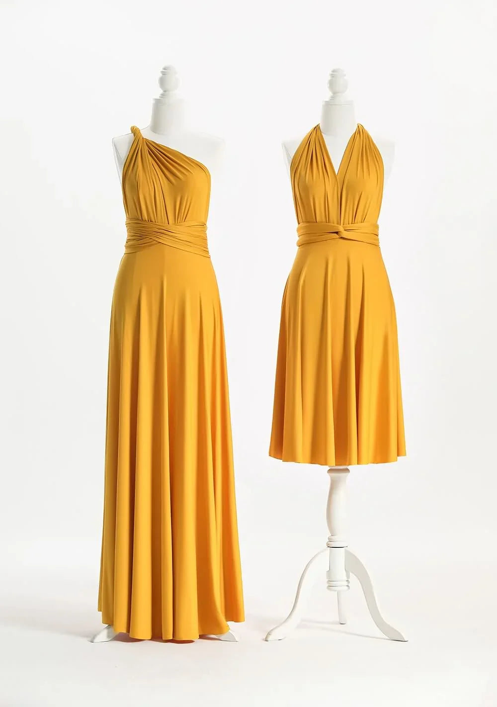 72Styles Mustard Yellow Multiway Infinity Dress