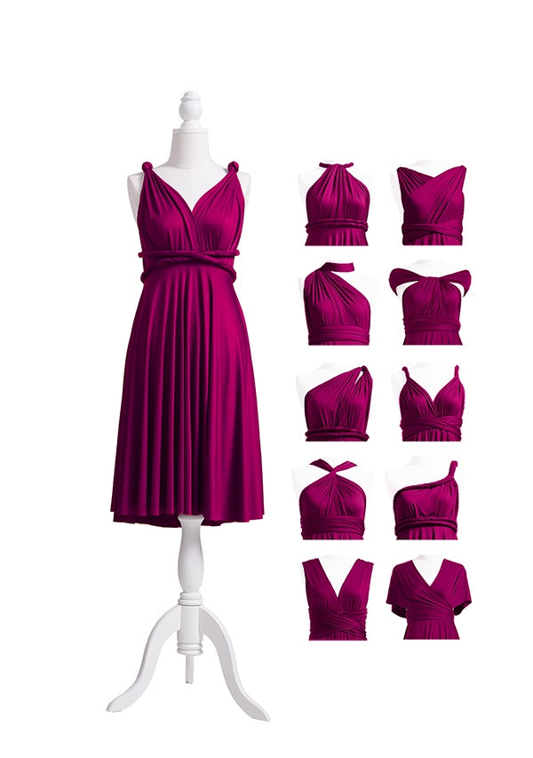 72Styles Plum Midi Infinity Dress
