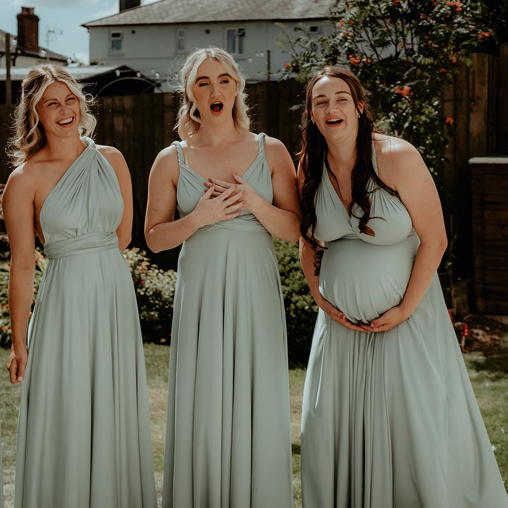 72Styles Infinity Dress Sage Green for Bridesmaids