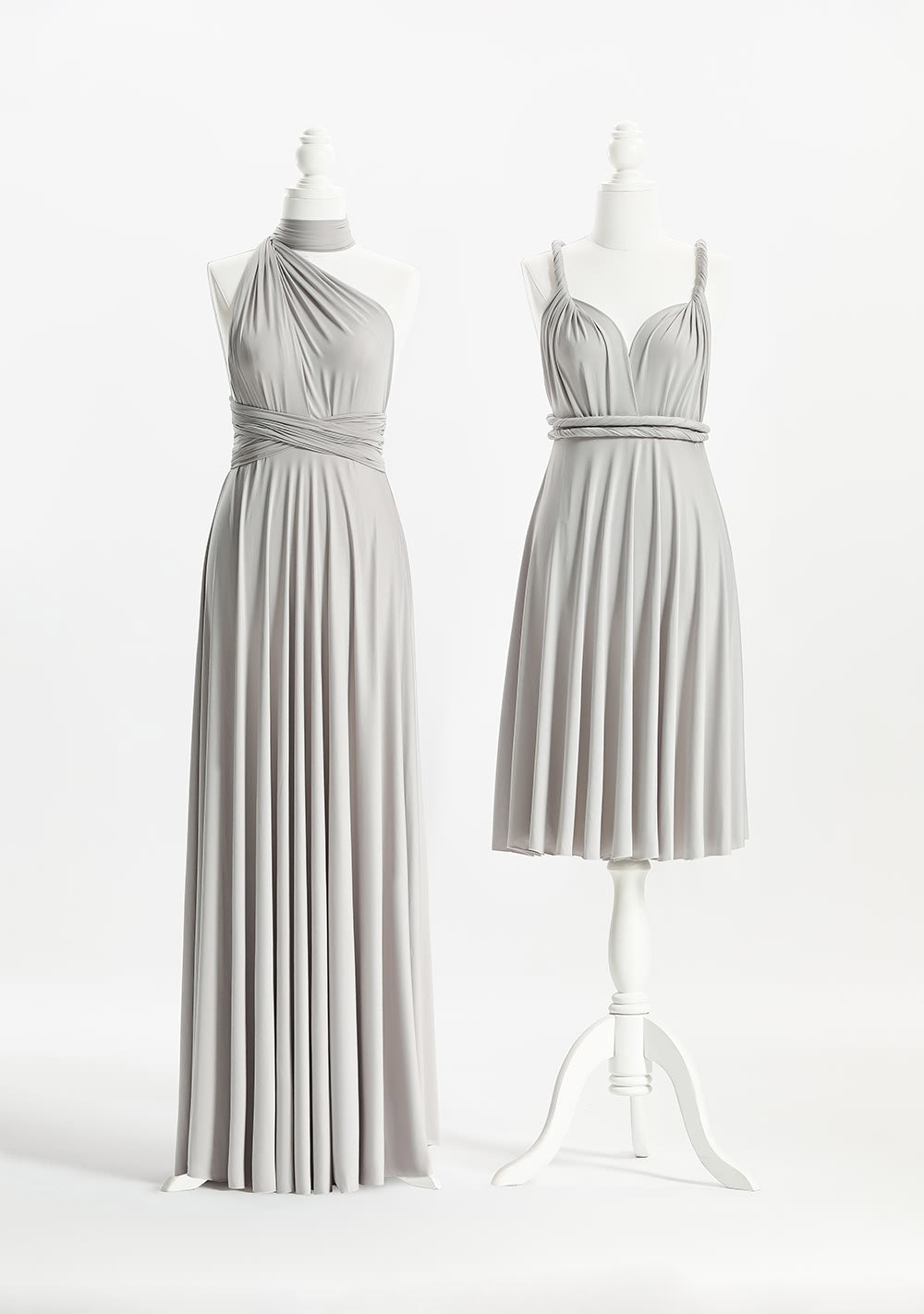 silver multiway bridesmaid dress Silver Multiway Dress - Bridesmaid Dress