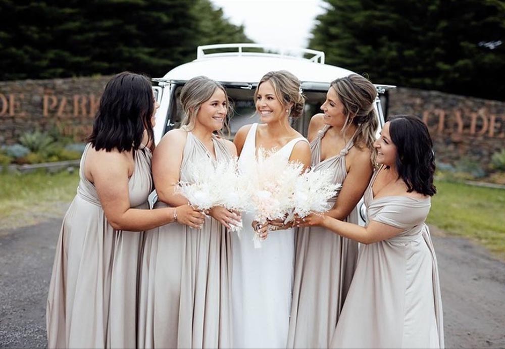 72Styles Sivler Grey Infinity Dress