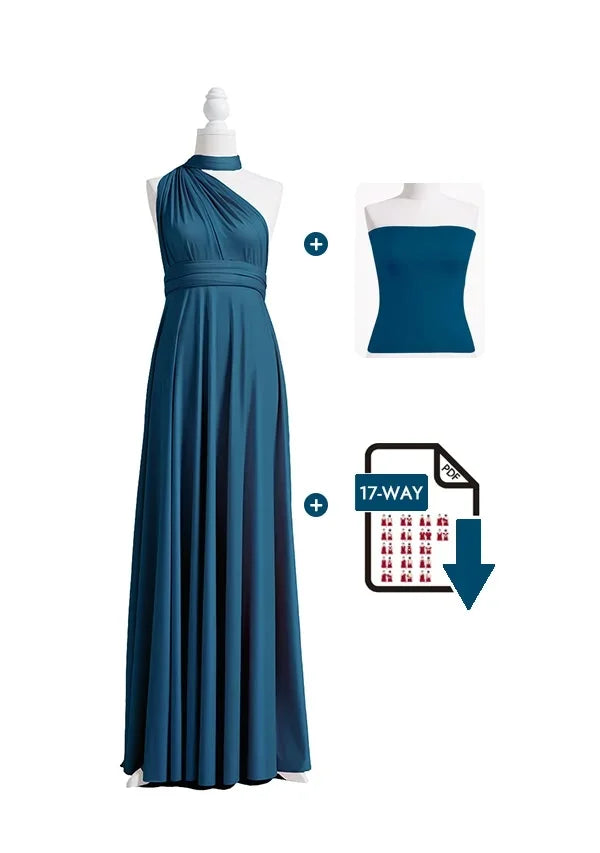 72Styles Teal Blue Infinity Dress Free Bandeau and Tutorials