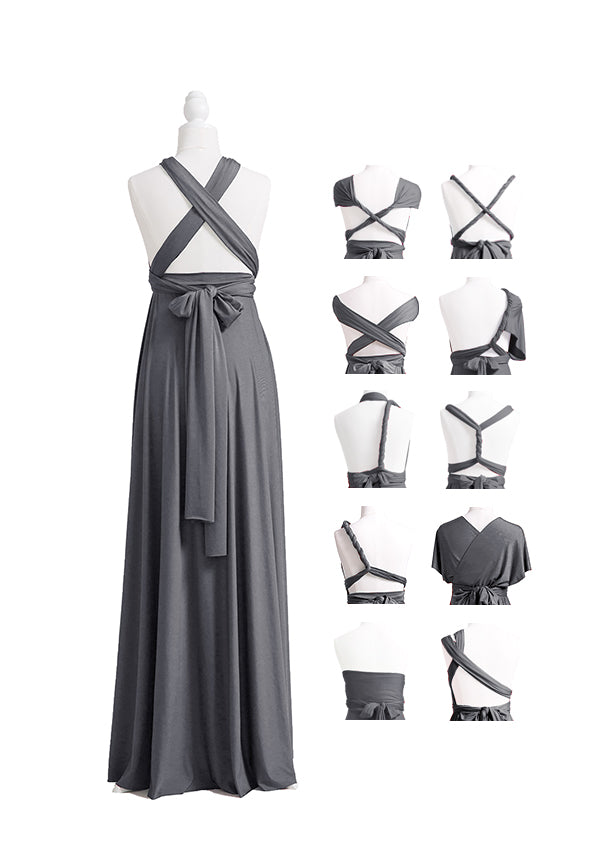 72styles Charcoal Grey Multiway Infinity Dress