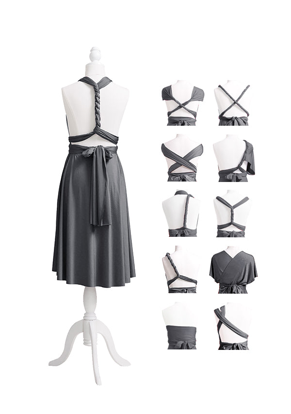 72styles Charcoal Grey Multiway Infinity Dress