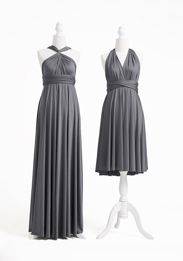 Charcoal Grey Knee Length Bridesmaid Dress, 100+ Styles, Size 0-24 Charcoal Grey Knee Length Bridesmaid Dress, 100+ Styles, Size 0-24