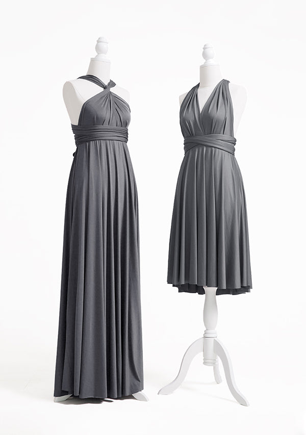 72styles Charcoal Grey Multiway Infinity Dress