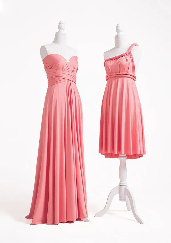 72styles Coral Pink Multiway Infinity Dress