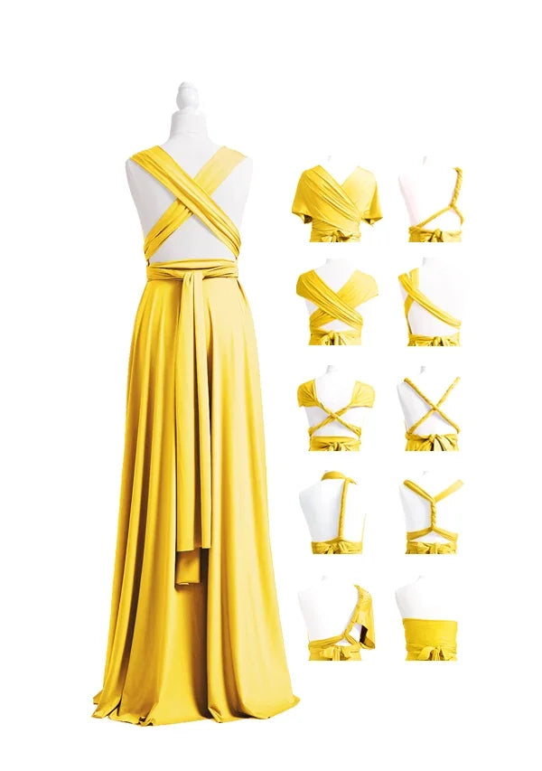 72styles Gold Yellow Multiway Convertible Infinity Dress