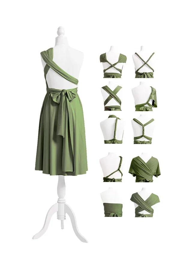 72styles Olive Green Multiway Infinity Dress