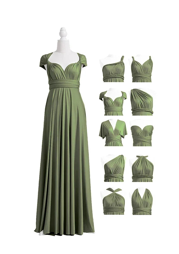 72styles Olive Green Multiway Infinity Dress