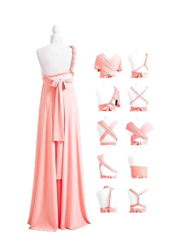 72styles Peach Coral Multiway Infinity Dress