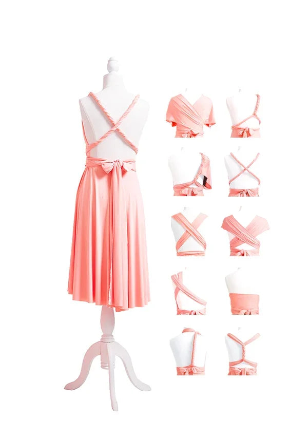 72styles Peach Coral Multiway Infinity Dress