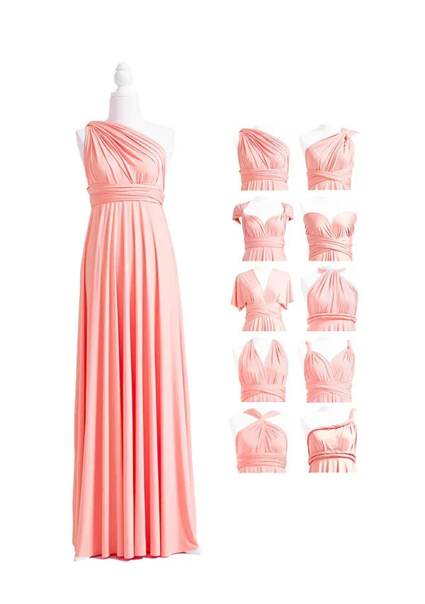 72styles Peach Coral Multiway Infinity Dress