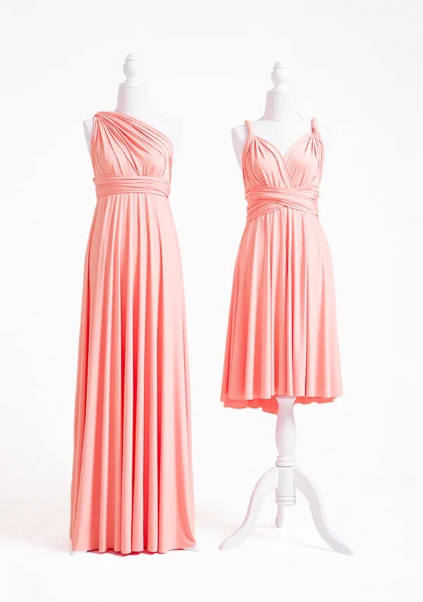 72styles Peach Coral Multiway Infinity Dress