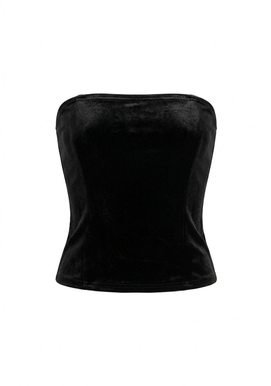 Haut bandeau en velours sans bretelles pour robe Infinity multiway