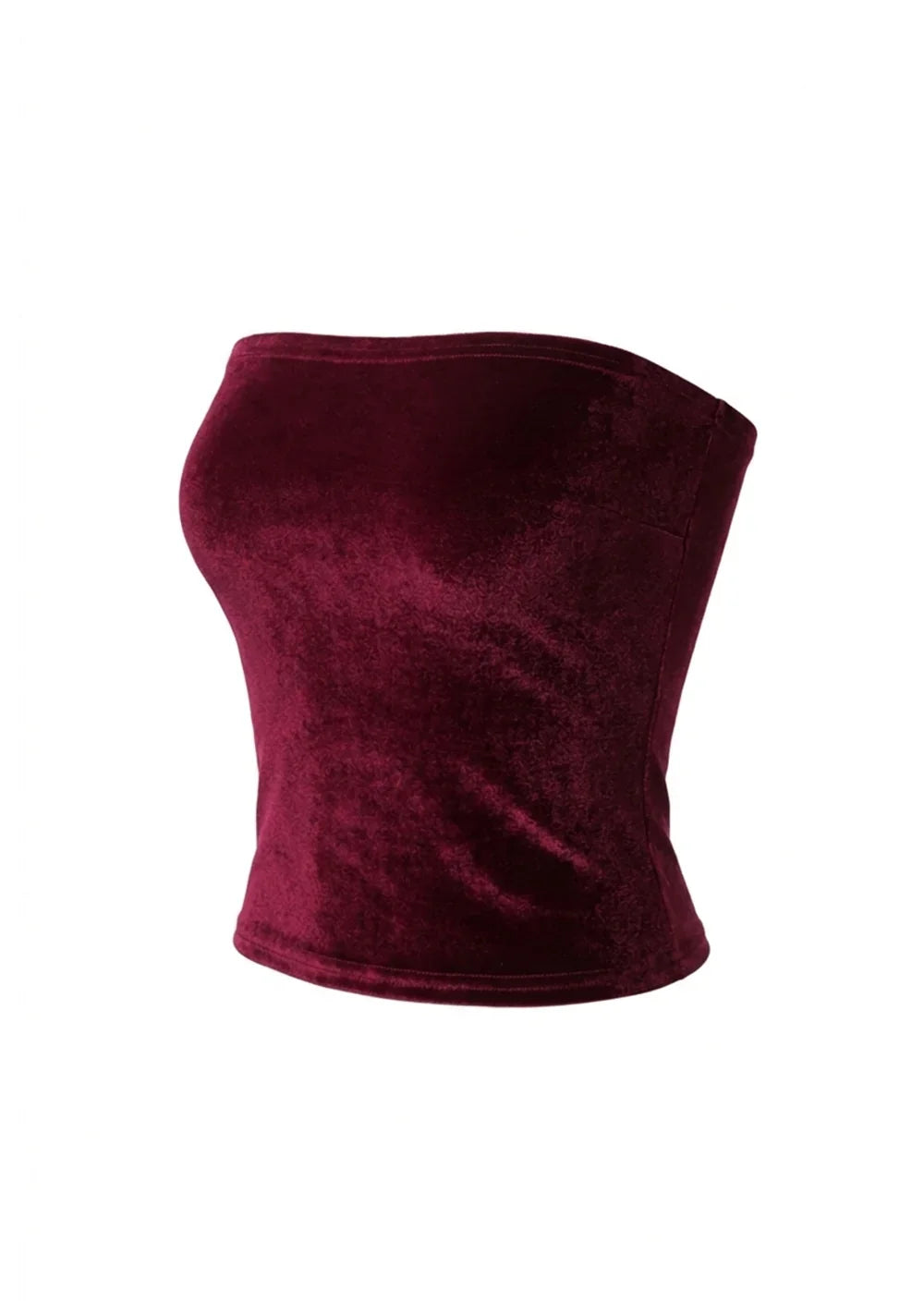 Strapless Velvet Bandeau Tube Top for Infinity Convertible Multiway Dress