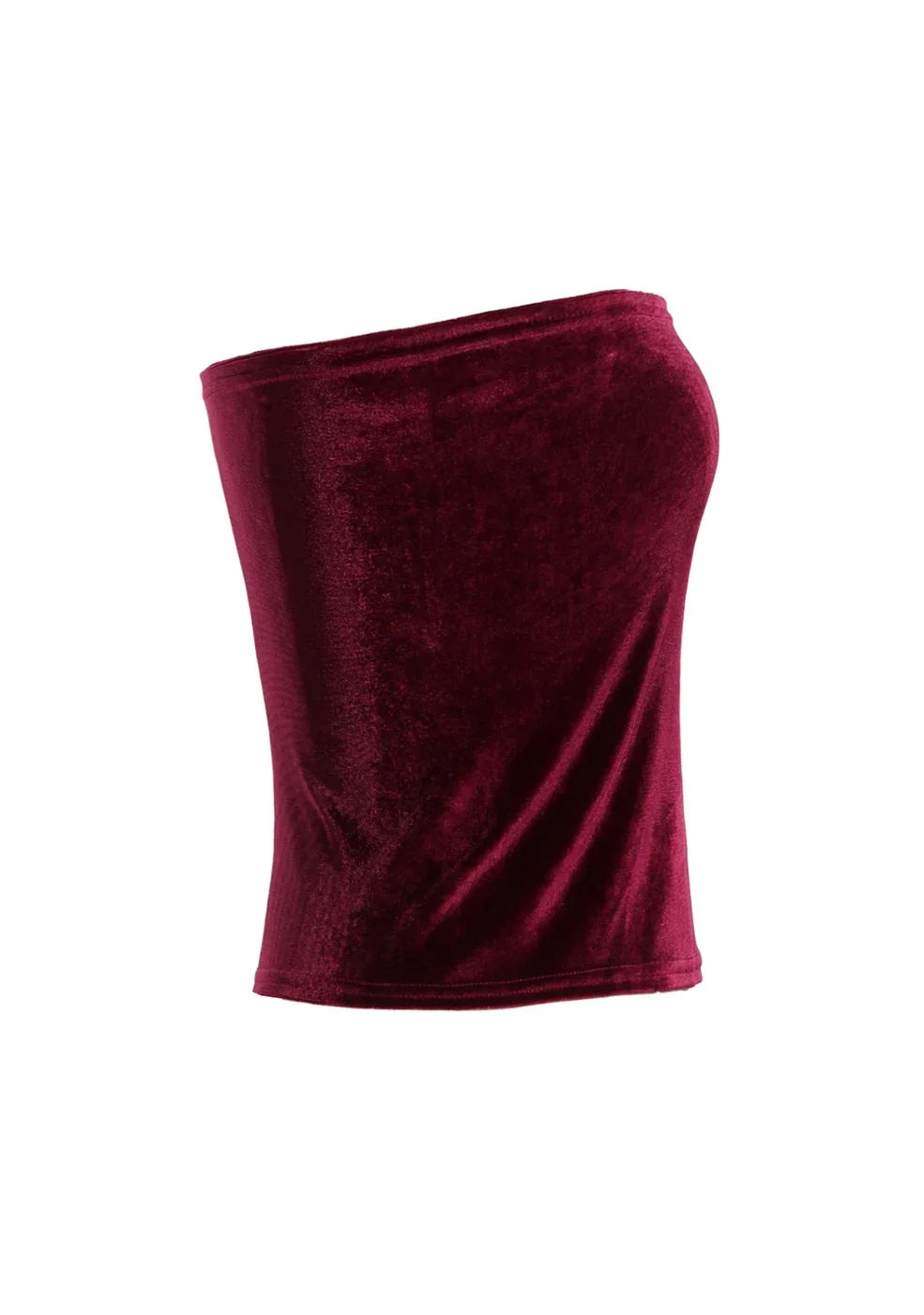 Strapless Velvet Bandeau Tube Top for Infinity Convertible Multiway Dress