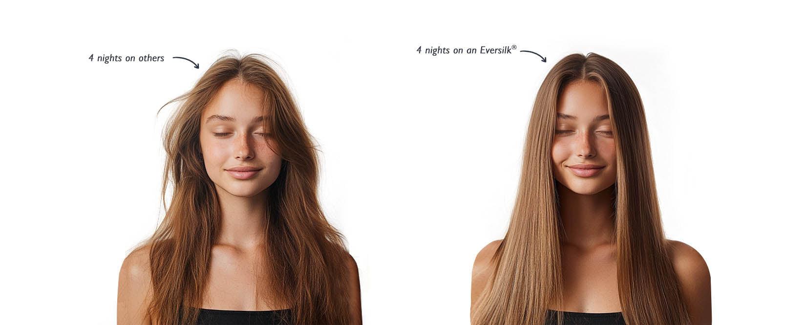 EVERSILK Benefits Before and After for Hair and Skin