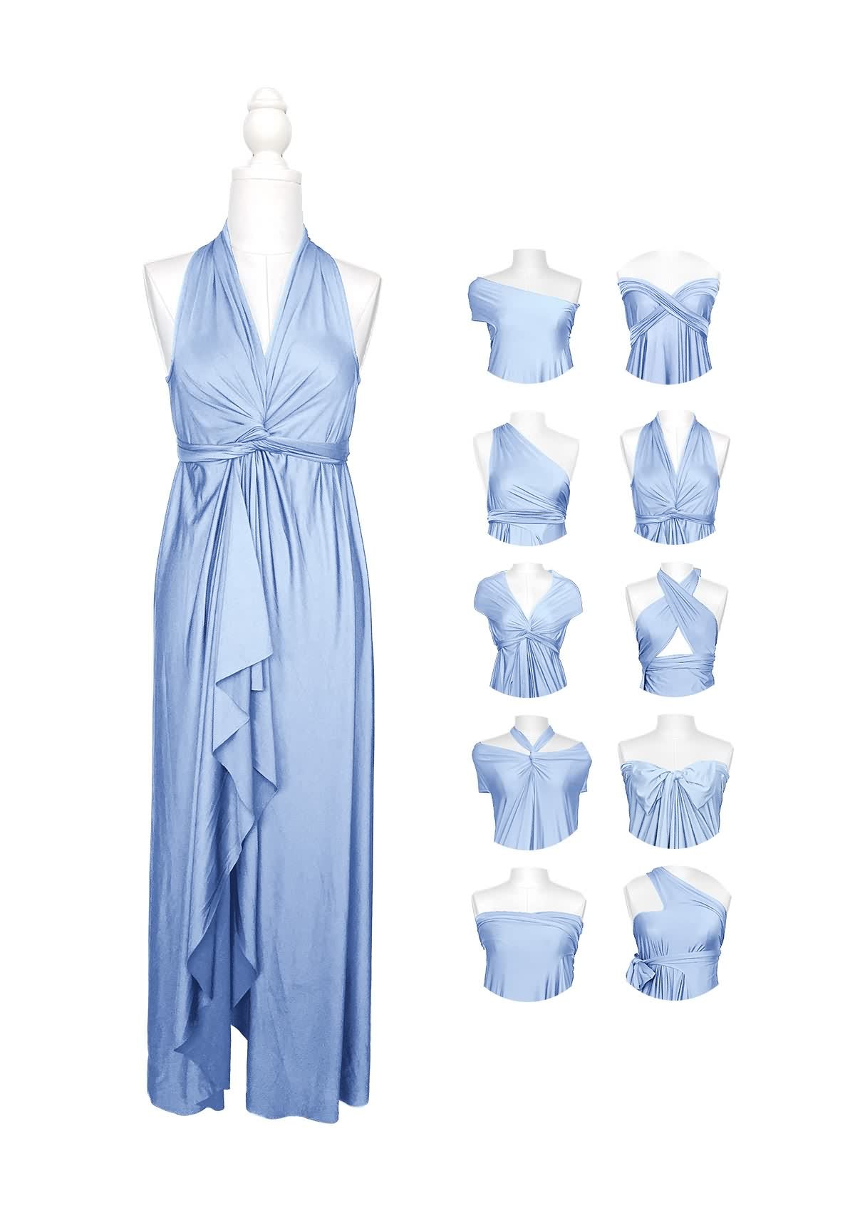 SandSea™ Dusty Blue Infinity Beach Dress