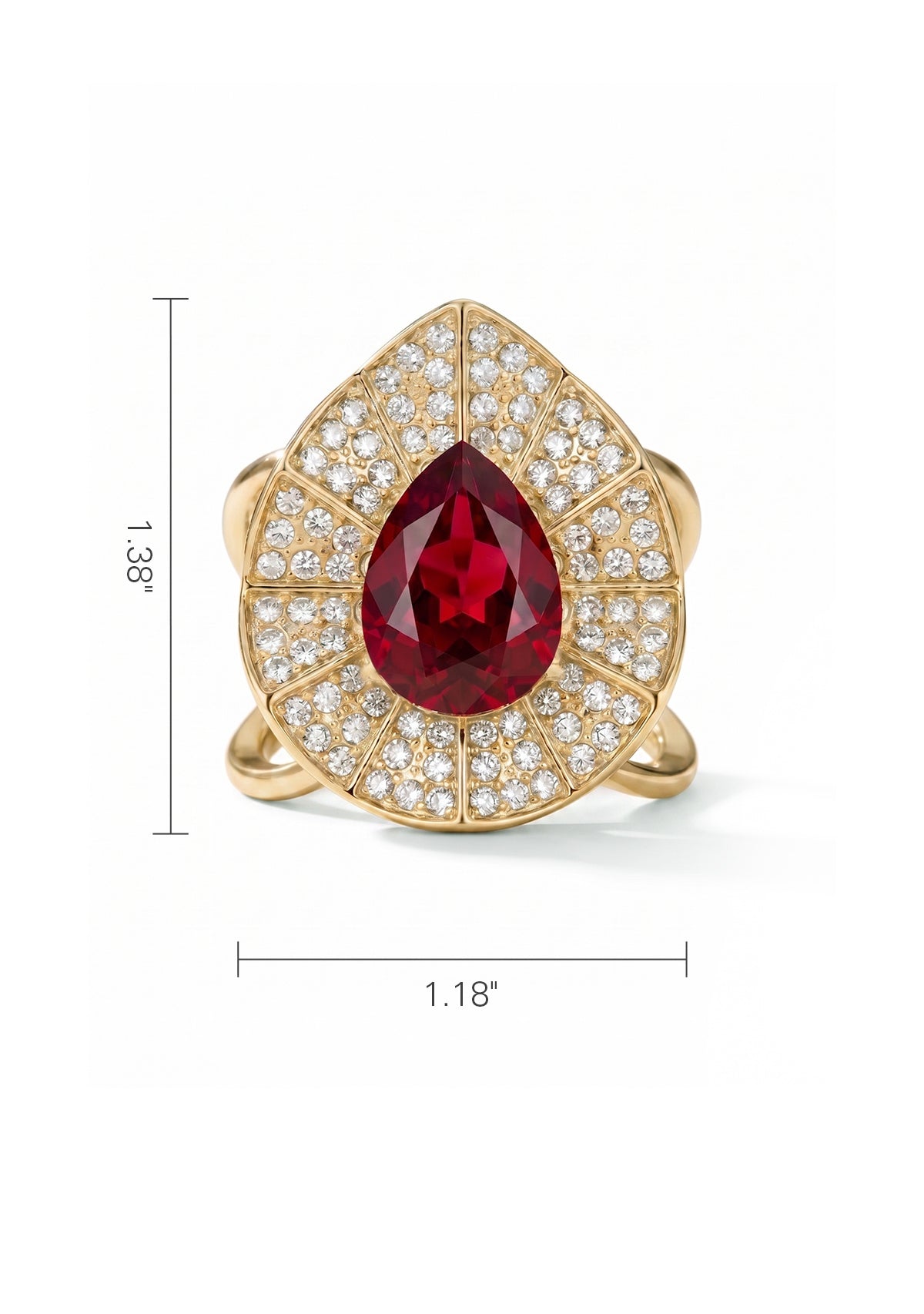 Fibbia per spallina a goccia di strass per abito Infinity