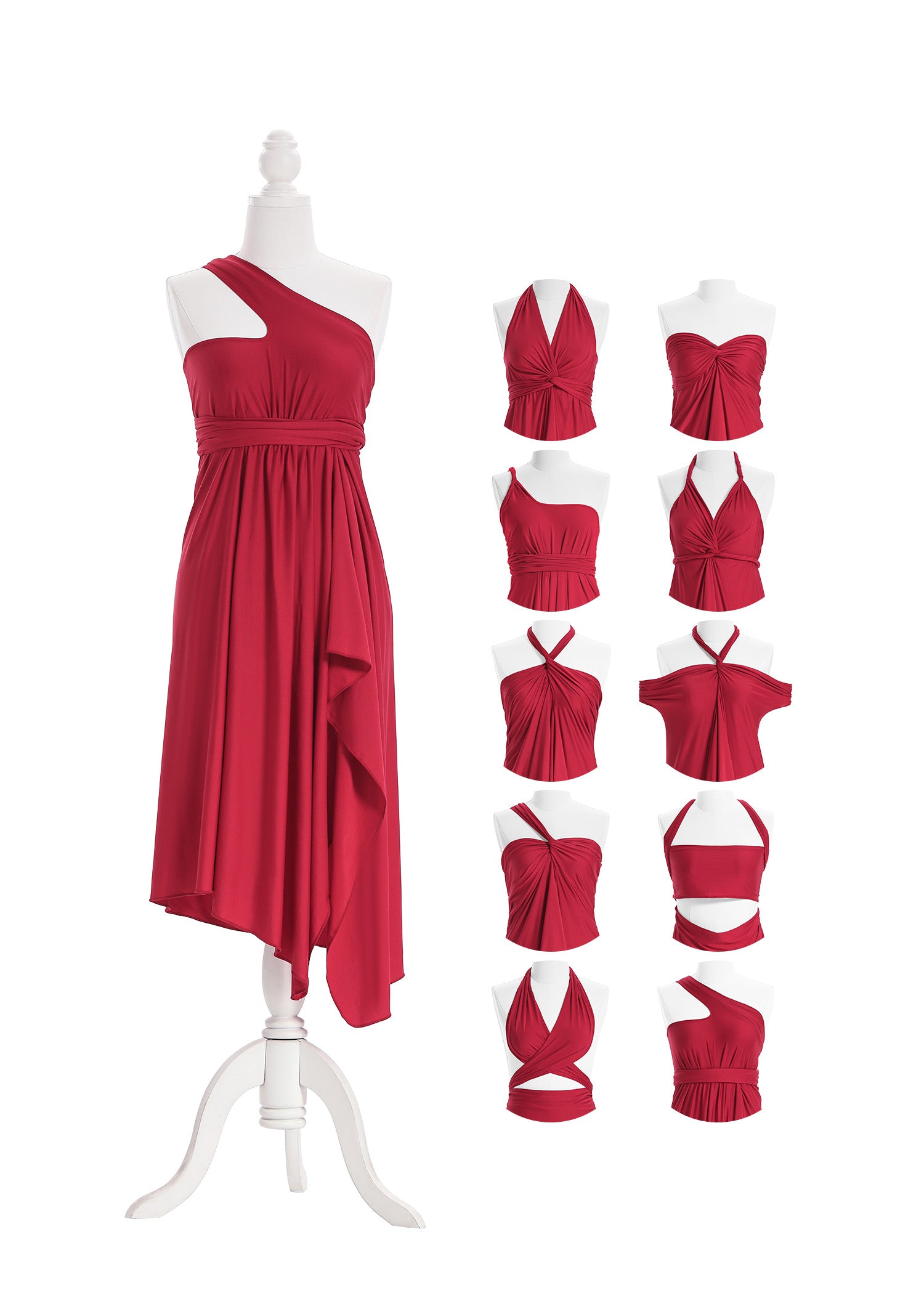 SandSea™ Red Short Infinity Beach Dress