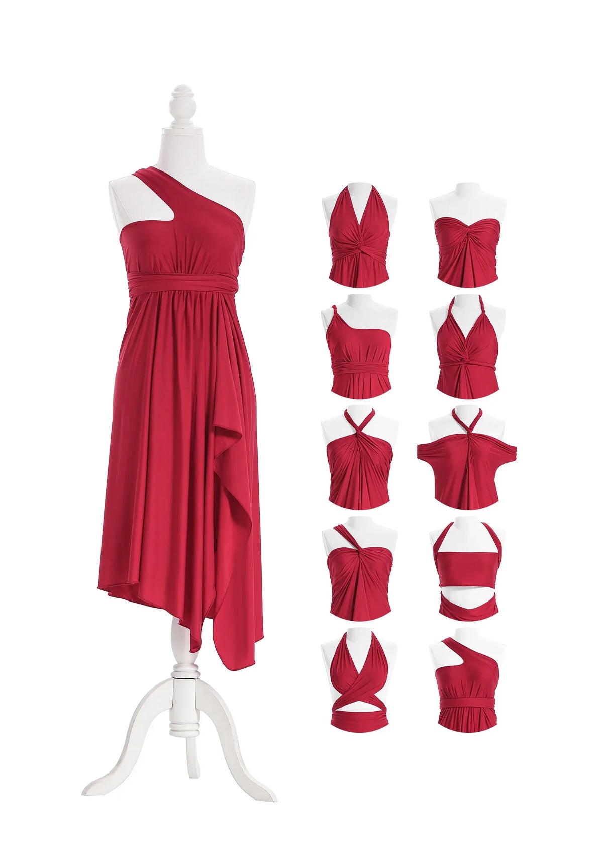 SandSea™ Red Short Infinity Beach Dress