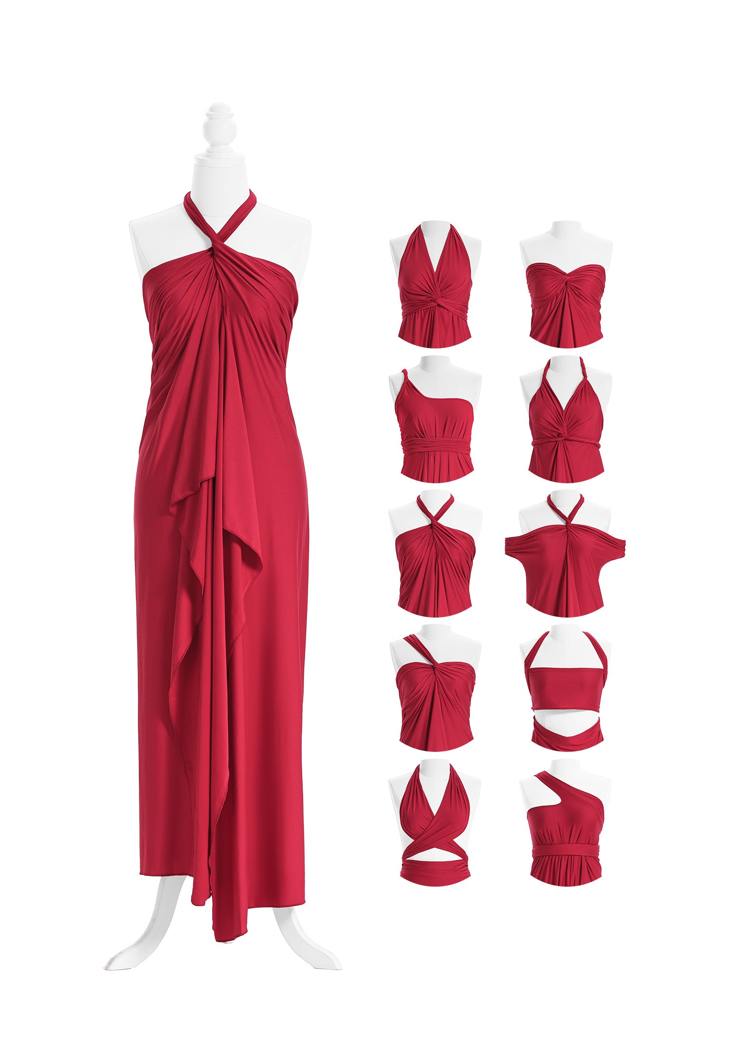 SandSea™ Red Long Infinity Beach Dress