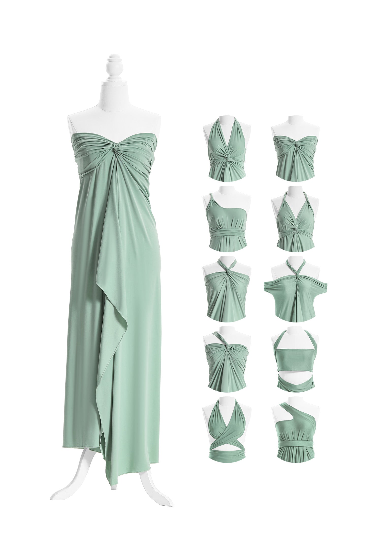 SandSea™ Sage Long Infinity Beach Dress