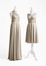 Taupe Multiway Convertible Infinity Dress