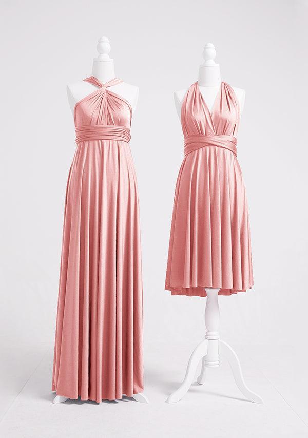 Plus Size Flexible Rose Gold Cocktail Gown Plus Size Flexible Rose Gold Cocktail Gown