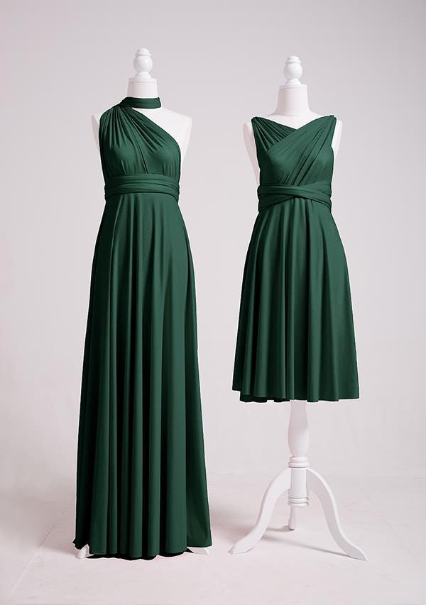 Dark Green Multiway Infinity Dress - InfinityDress.com