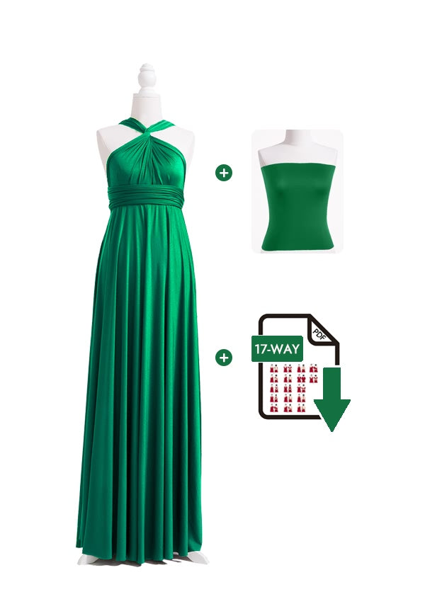 72Styles Emerald Green Infinity Dress Free Bandeau and Tutorials