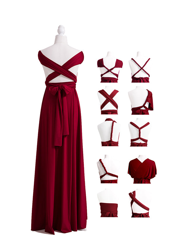 72Styles Burgundy Wine Multiway Convertible Infinity Dress