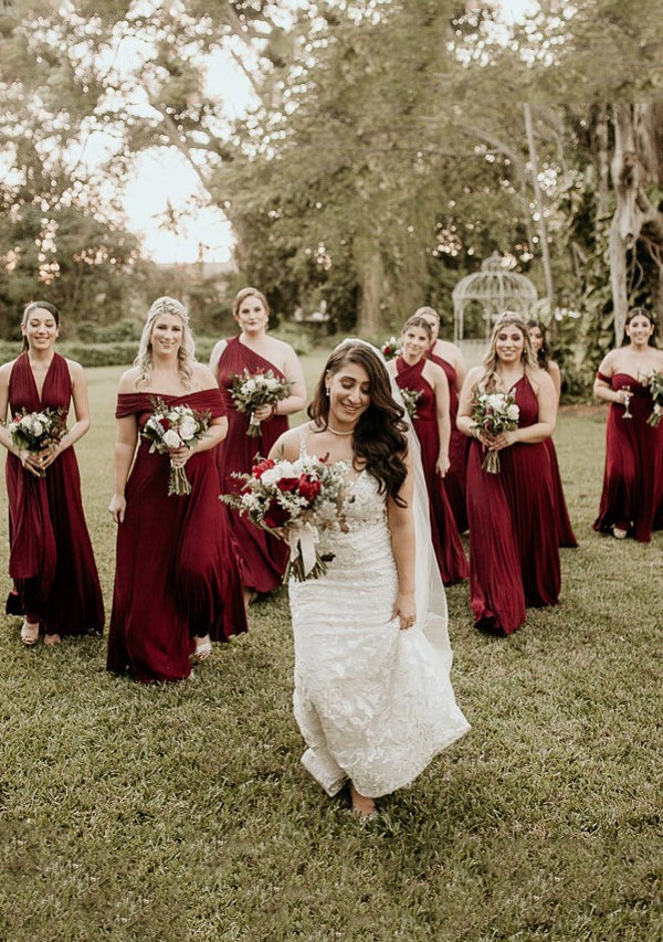 72Styles Burgundy Wine Multiway Convertible Infinity Dress