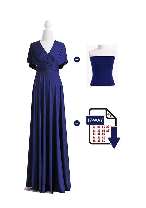 72Styles Midnight Blue Infinity Dress Free Bandeau and Tutorials