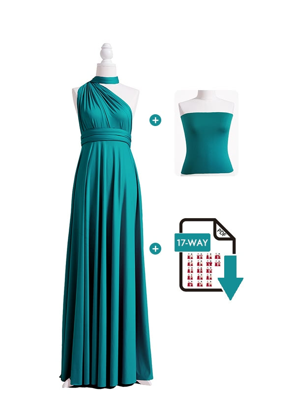 72Styles Teal Infinity Dress Free Bandeau and Tutorials
