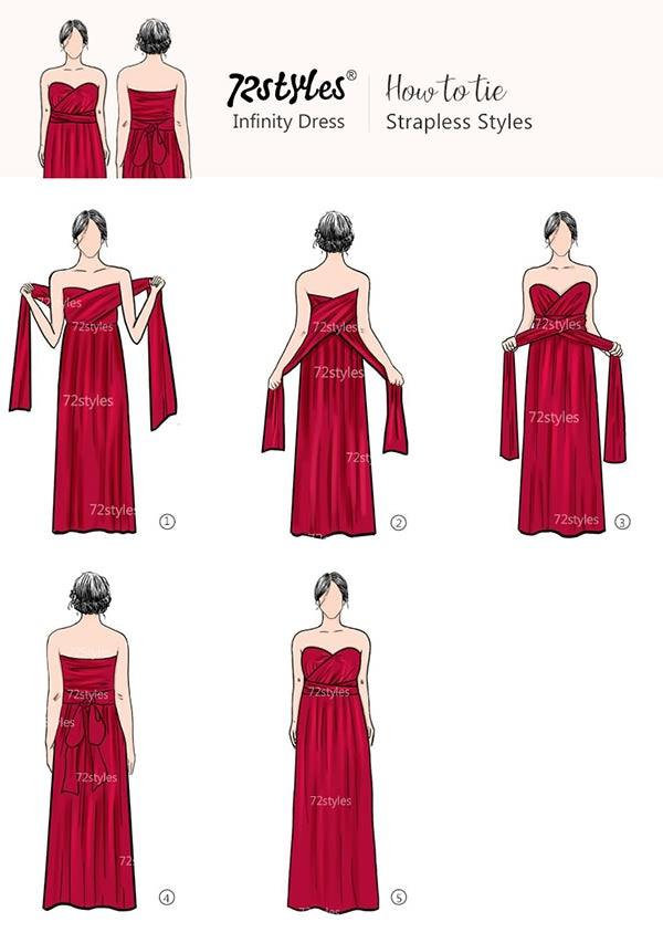 72Styles Infinity Dress Tutorials - Strapless Styles