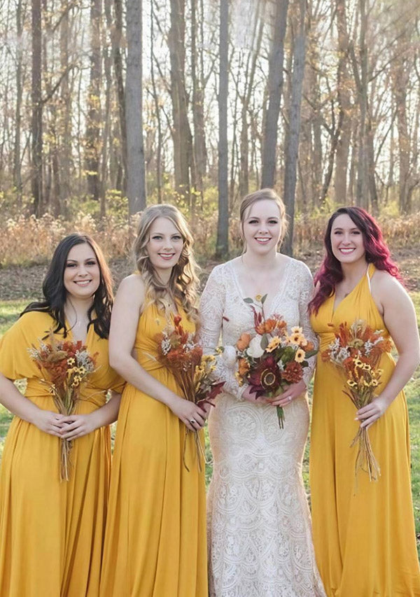 72styles Mustard Yellow Multiway Infinity Dress