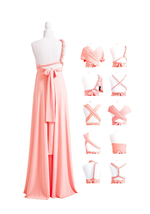 72styles Peach Coral Multiway Infinity Dress