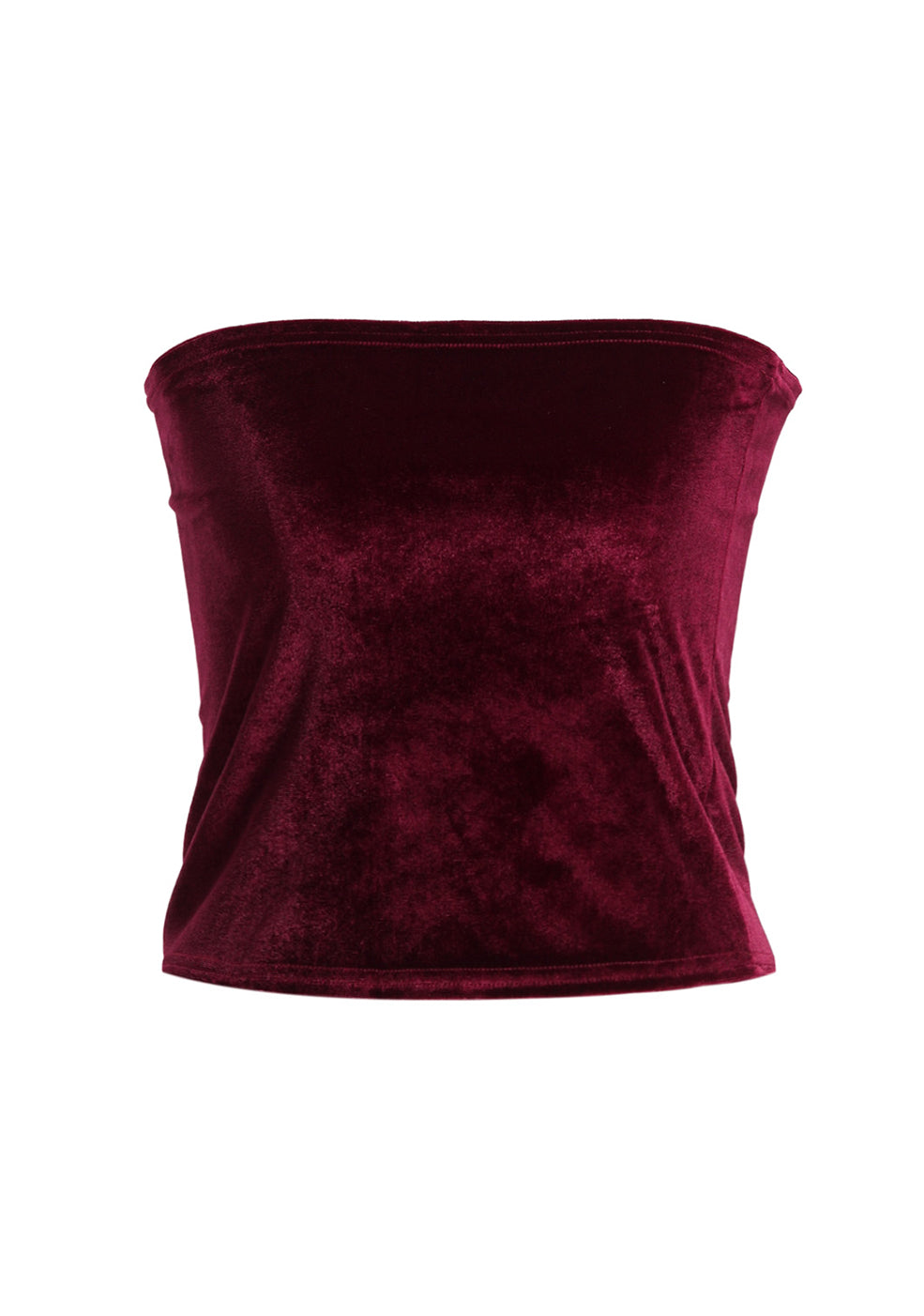 Strapless Velvet Bandeau Tube Top for Infinity Convertible Multiway Dress