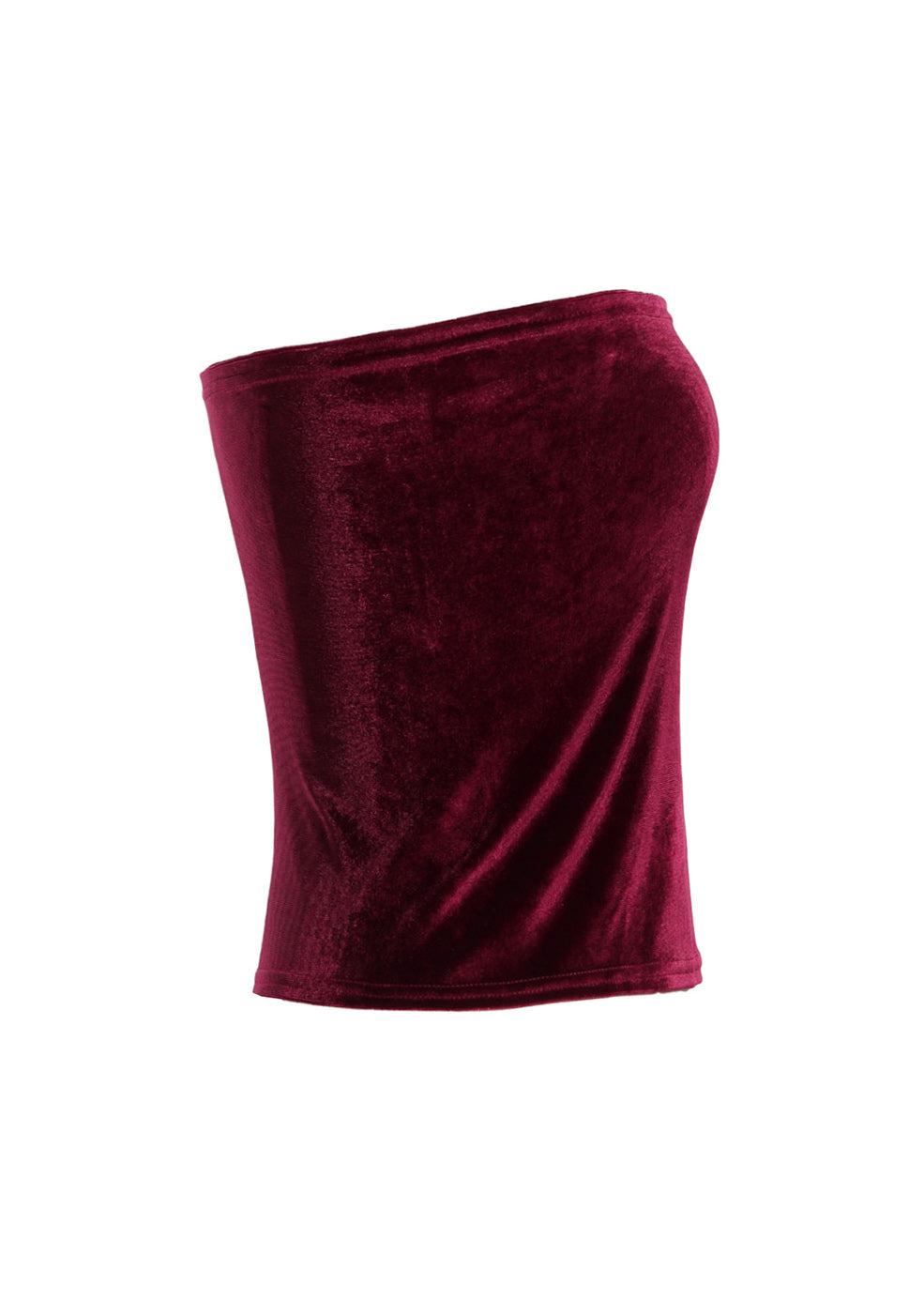 Strapless Velvet Bandeau Tube Top for Infinity Convertible Multiway Dress