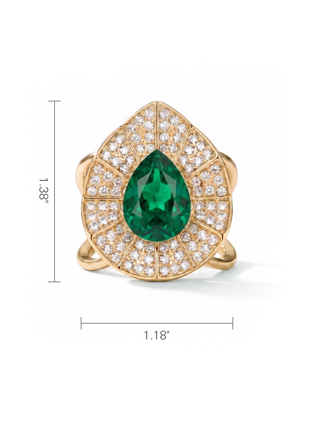 Fibbia per spallina a goccia di strass per abito Infinity