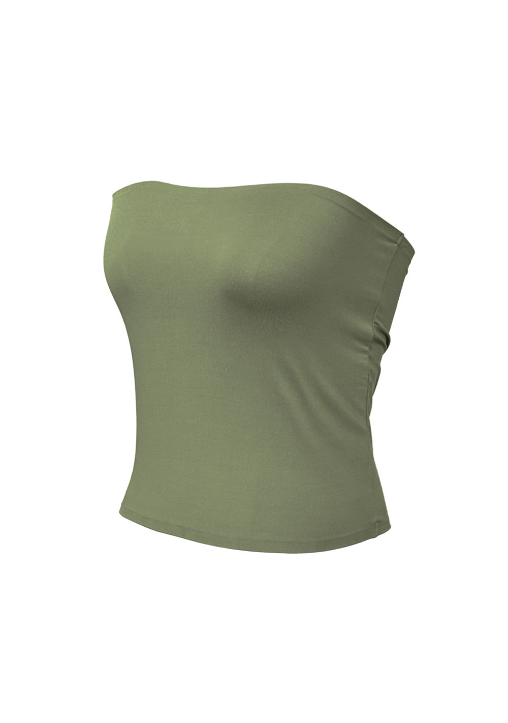 olive green tube top dress Isabella Flowy Tube Top Dress with Detachable Shawl – Fleur Elize