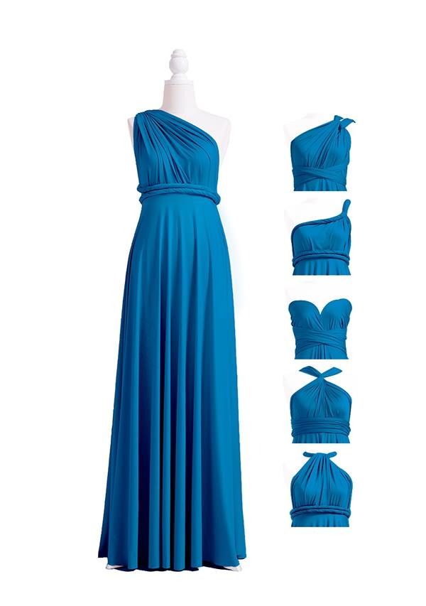 Peacock Blue Multiway Infinity Dress